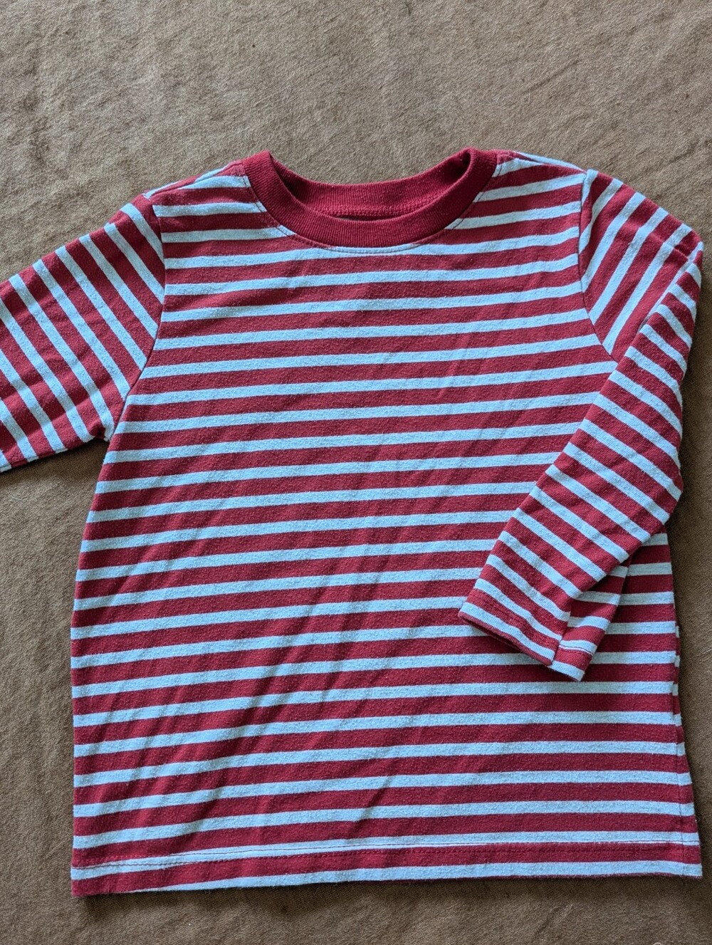 Garanimals Red and White Striped Long Sleeve Tee